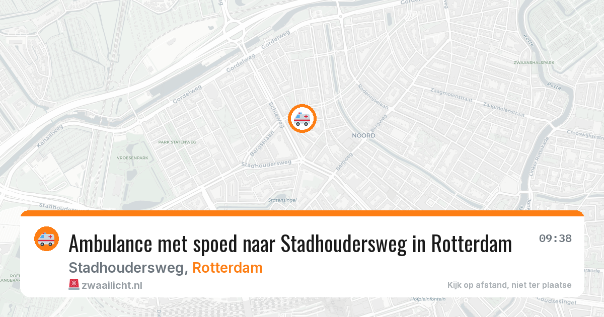 Ambulance met spoed naar Stadhoudersweg in Rotterdam — 11 mei 2026