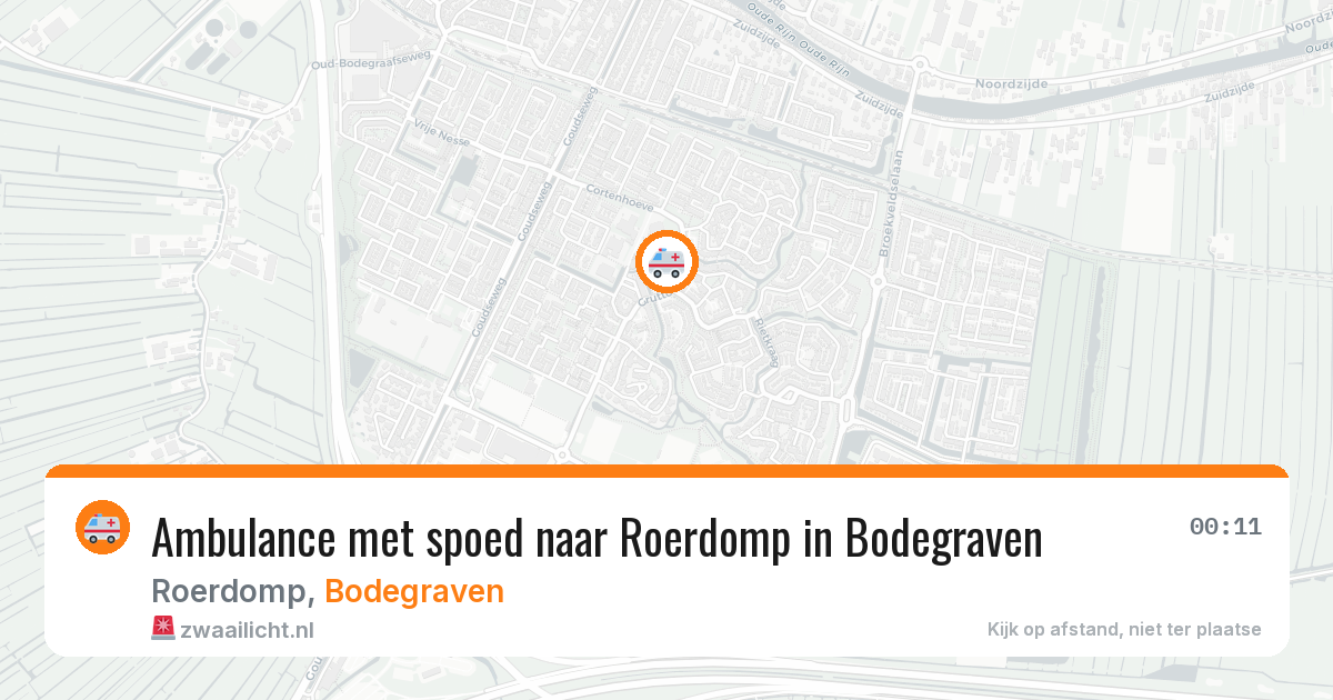 Ambulance met spoed naar Roerdomp in Bodegraven — 28 mei 2026