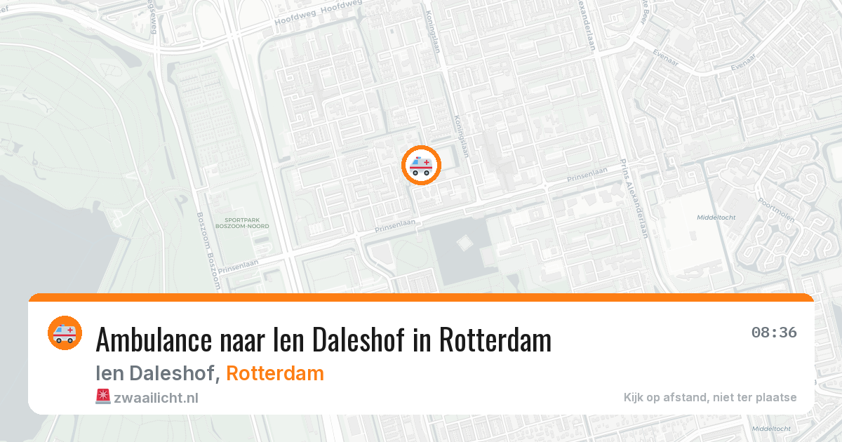 Ambulance naar Ien Daleshof in Rotterdam — 8 jun 2026