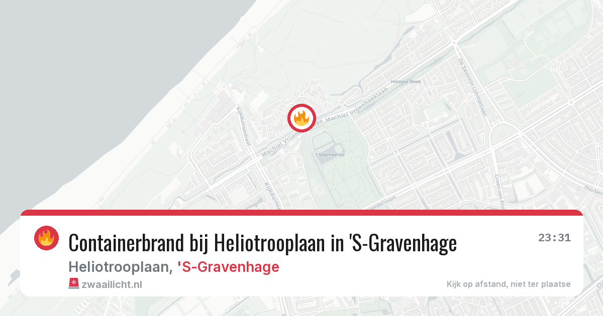 Containerbrand bij Heliotrooplaan in 'S-Gravenhage — 6 jul 2026
