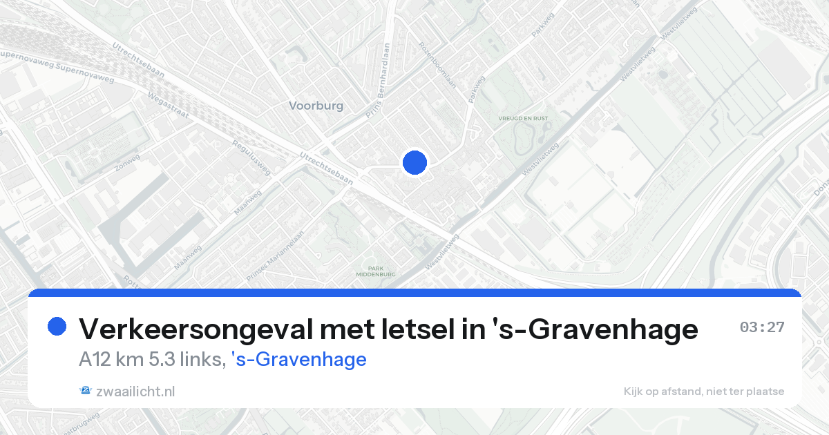 Verkeersongeval met letsel in 's-Gravenhage — 18 aug 2026