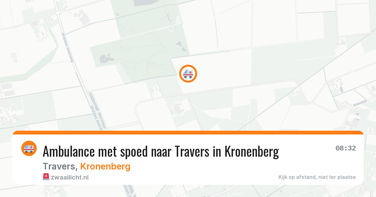 Ambulance met spoed naar Travers in Kronenberg — 10 jul 2026