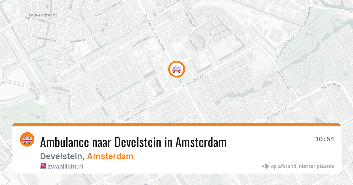 Ambulance naar Develstein in Amsterdam — 2 apr 2026