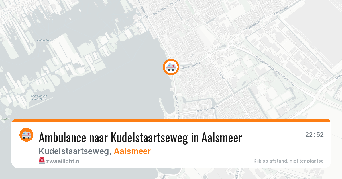 Ambulance naar Kudelstaartseweg in Aalsmeer — 25 jun 2026