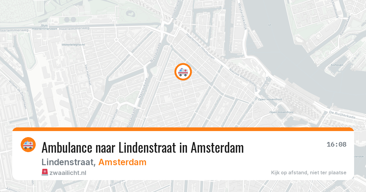 Ambulance naar Lindenstraat in Amsterdam — 27 jun 2026