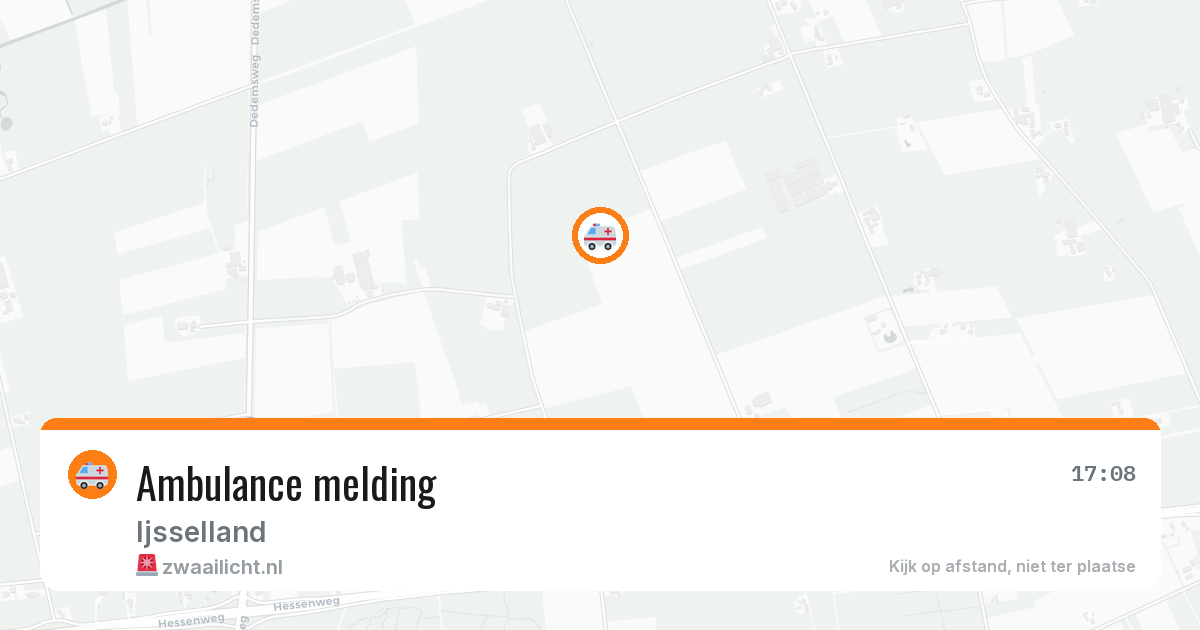 Ambulance melding — 25 apr 2026