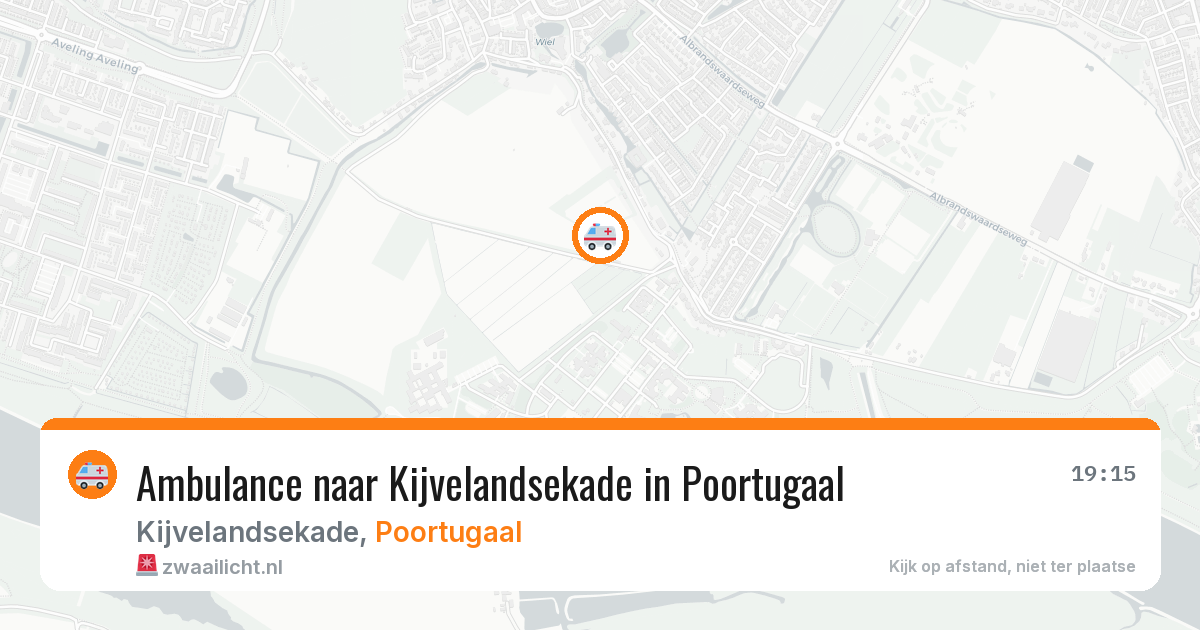 Ambulance naar Kijvelandsekade in Poortugaal — 18 mrt 2026