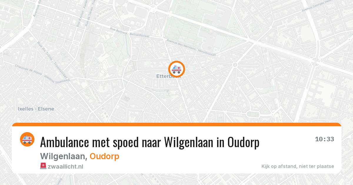 Ambulance met spoed naar Wilgenlaan in Oudorp — 16 mrt 2026
