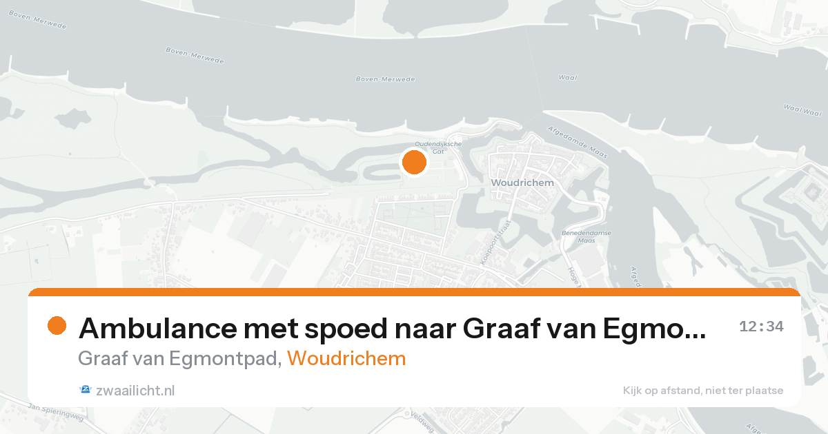 Ambulance met spoed naar Graaf van Egmontpad in Woudrichem — 21 aug 2026