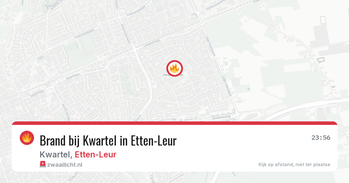 Brand bij Kwartel in Etten-Leur — 3 mei 2026