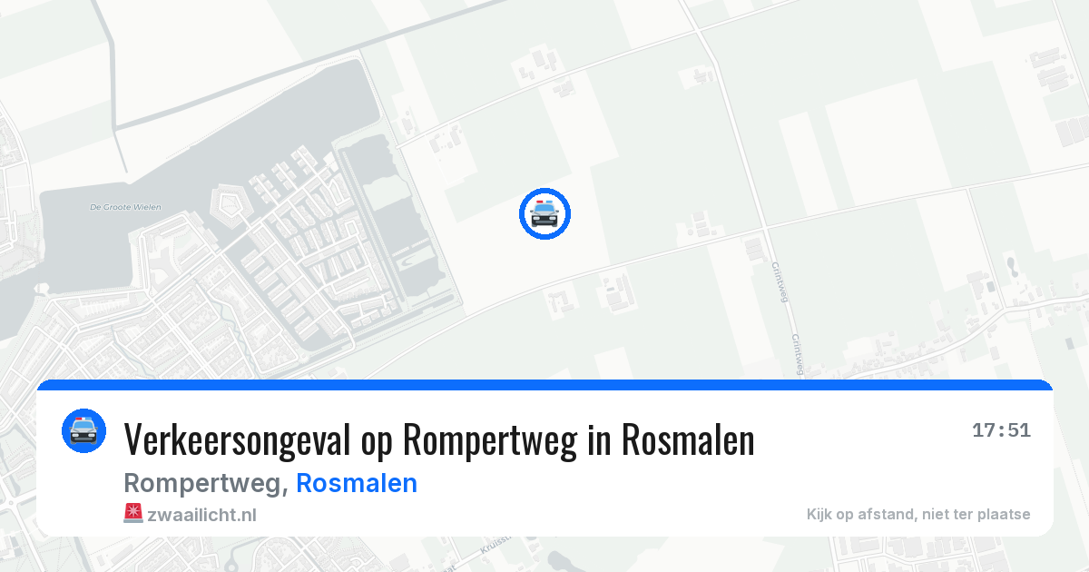 Verkeersongeval op Rompertweg in Rosmalen — 7 jul 2026