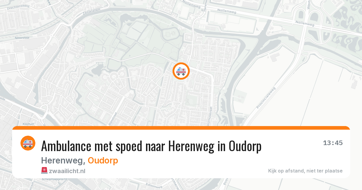 Ambulance met spoed naar Herenweg in Oudorp — 9 feb 2026