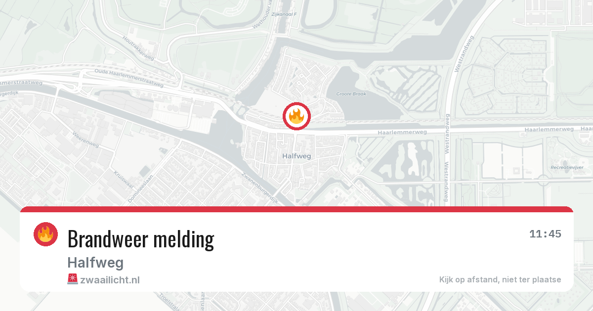 Brandweer melding — 25 apr 2026