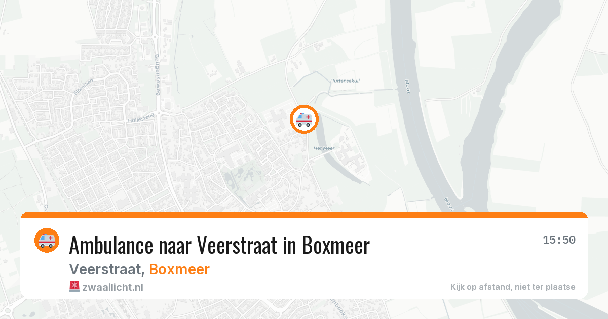 Ambulance naar Veerstraat in Boxmeer — 6 jul 2026