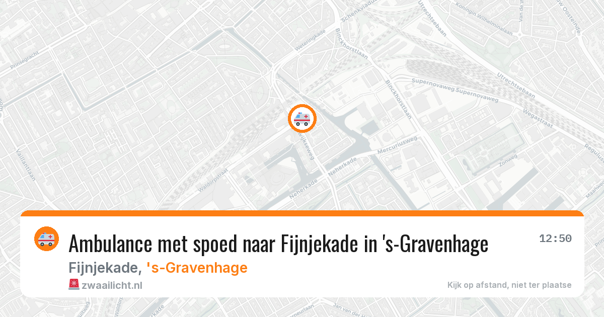 Ambulance met spoed naar Fijnjekade in 's-Gravenhage — 20 feb 2026