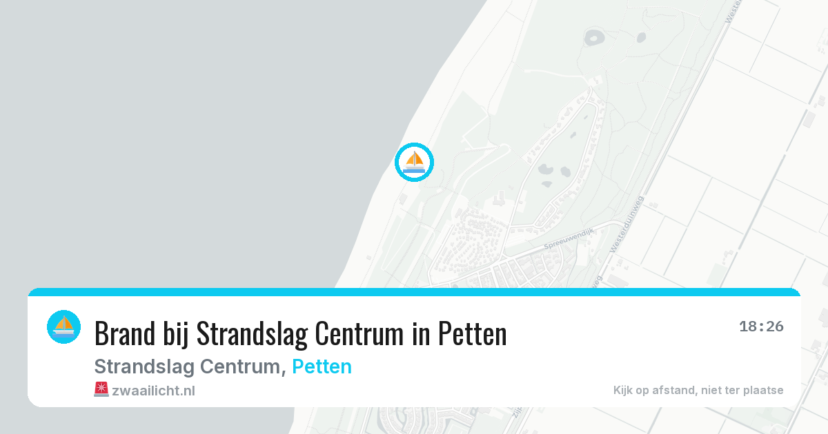 Brand bij Strandslag Centrum in Petten — 3 jul 2026