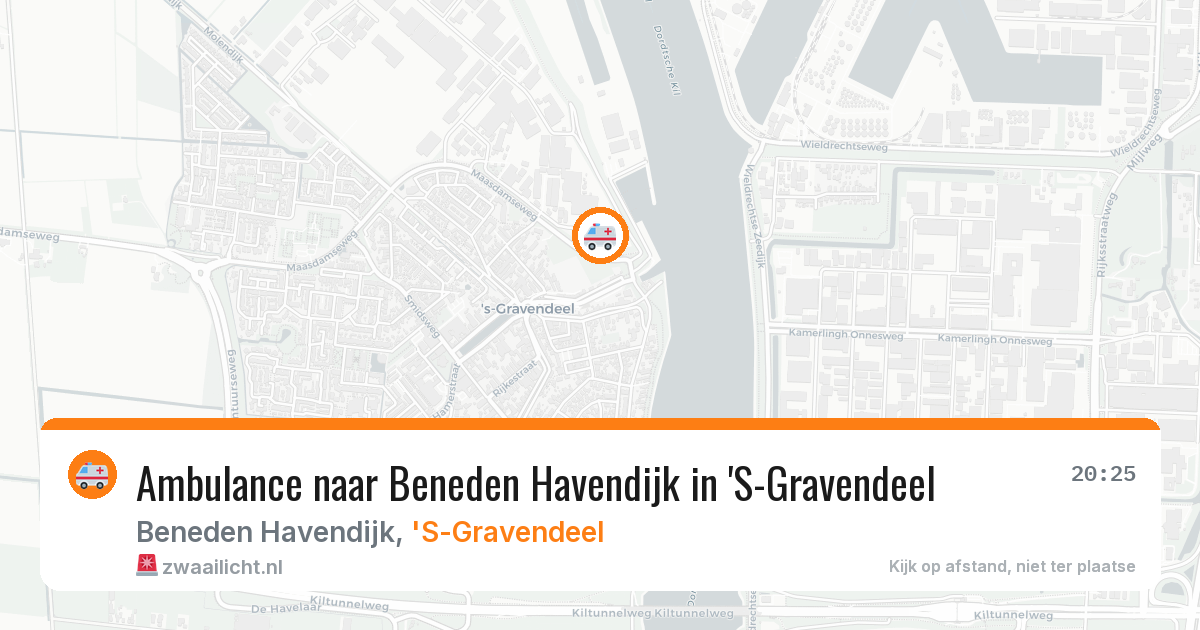 Ambulance naar Beneden Havendijk in 'S-Gravendeel — 29 jul 2026