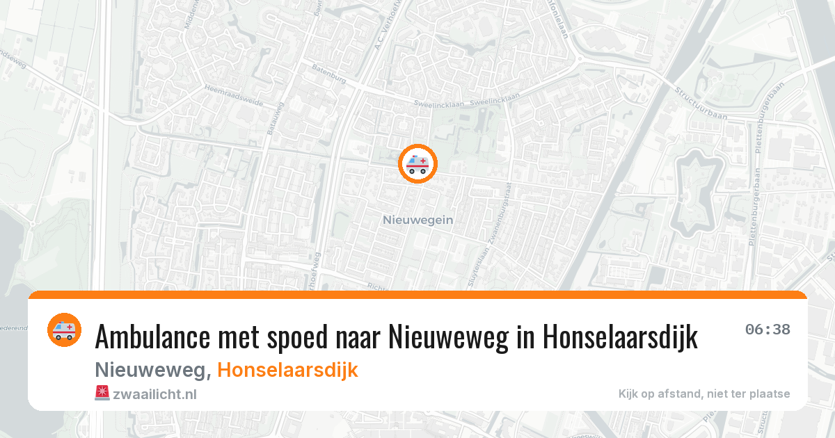 Ambulance met spoed naar Nieuweweg in Honselaarsdijk — 10 mrt 2026