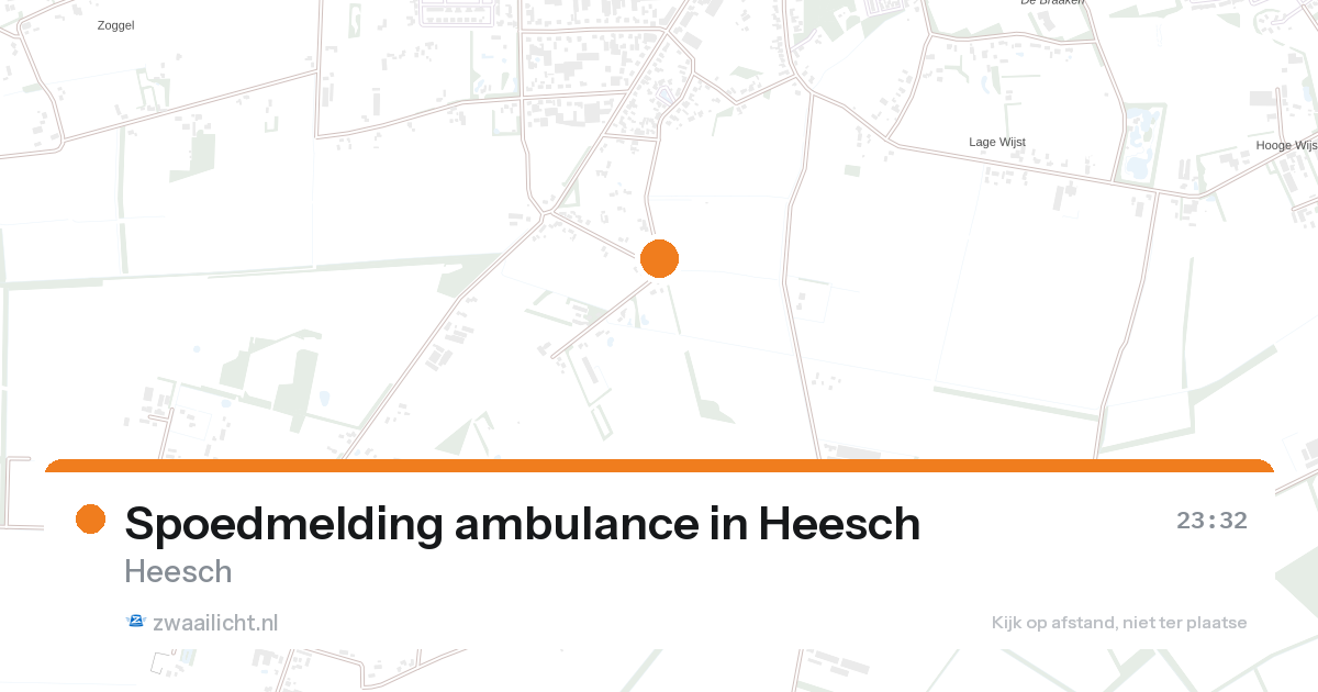 Spoedmelding ambulance in Heesch — 24 aug 2026