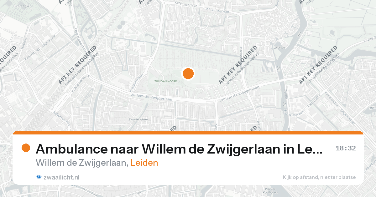 Ambulance naar Willem de Zwijgerlaan in Leiden — 26 aug 2026