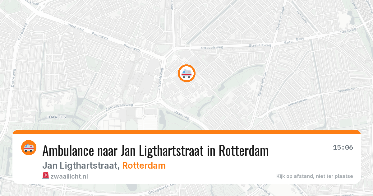 Ambulance naar Jan Ligthartstraat in Rotterdam — 15 jun 2026