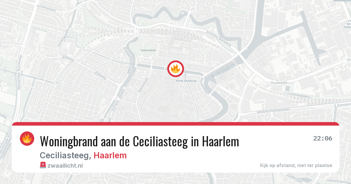 Woningbrand aan de Ceciliasteeg in Haarlem — 5 mrt 2026