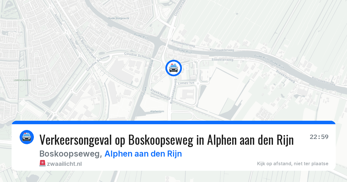 Verkeersongeval op Boskoopseweg in Alphen aan den Rijn — 3 jul 2026
