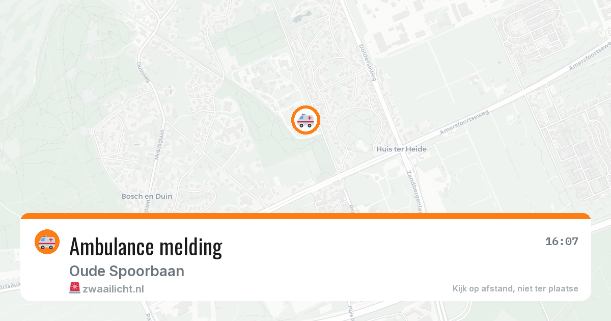 Ambulance melding — 8 mei 2026