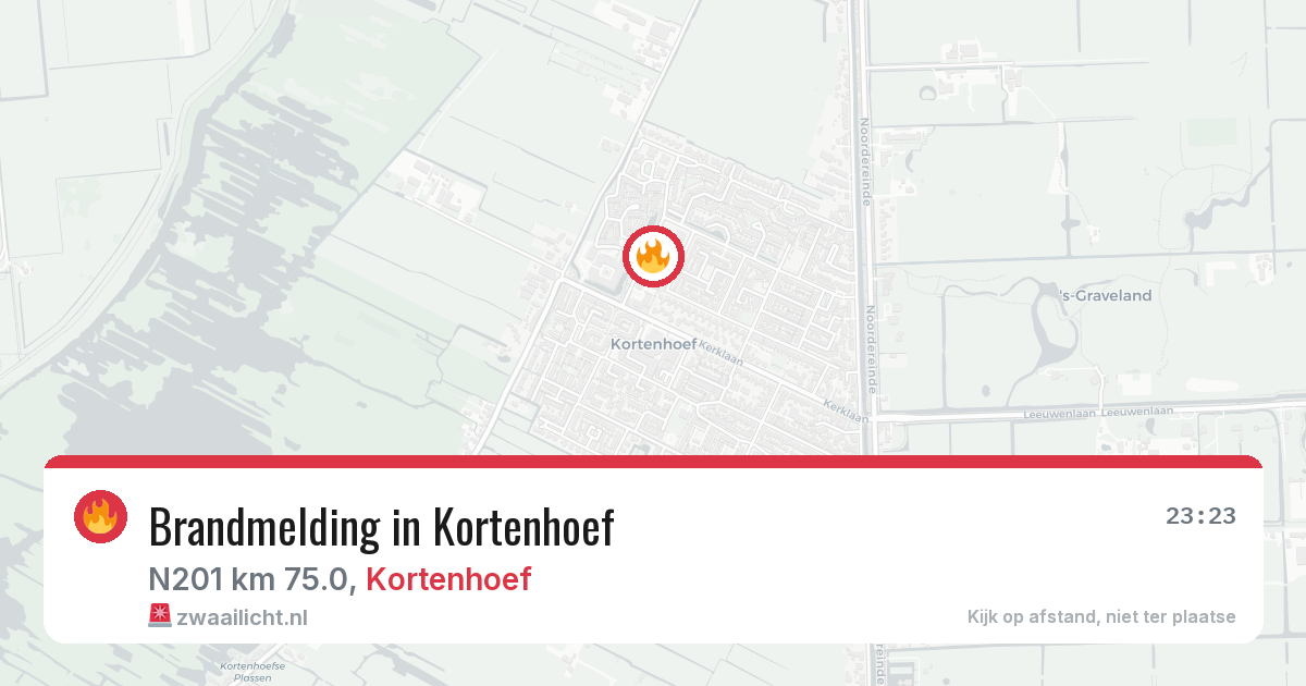 Brandmelding in Kortenhoef — 27 jun 2026