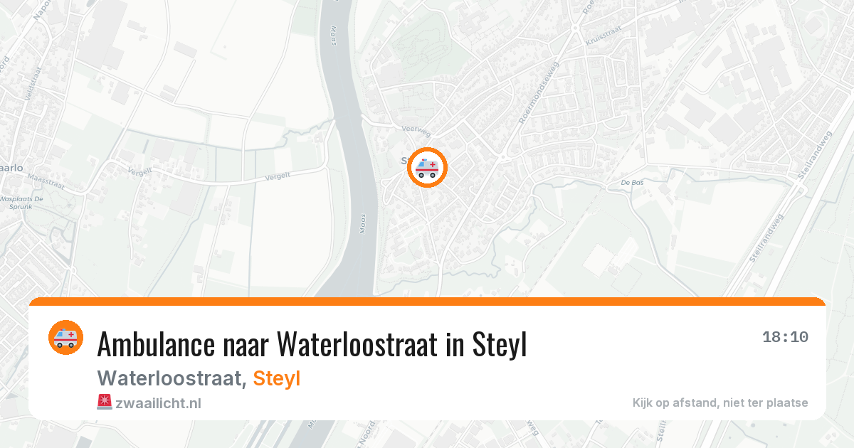 Ambulance naar Waterloostraat in Steyl — 23 jul 2026