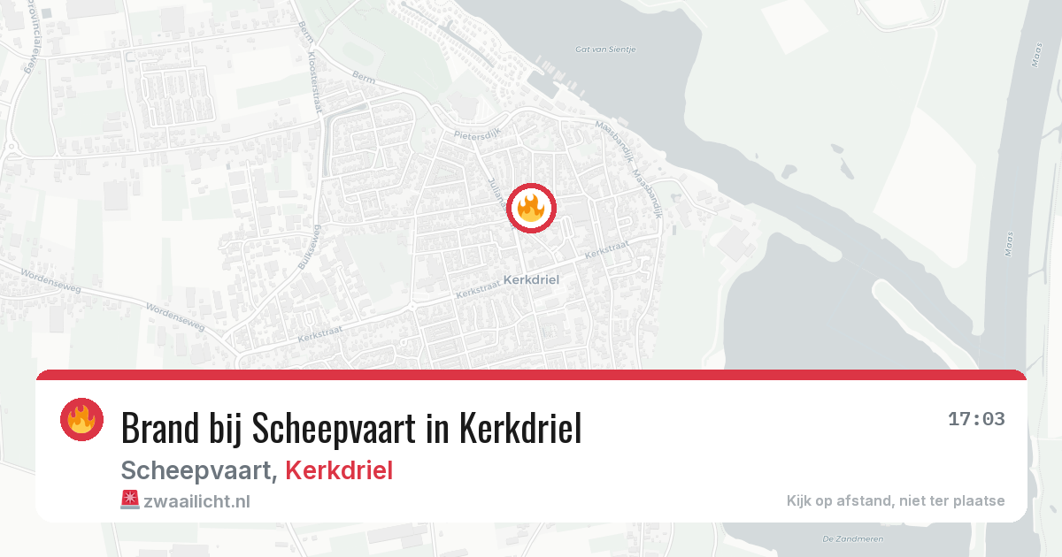 Brand bij Scheepvaart in Kerkdriel — 28 jun 2026