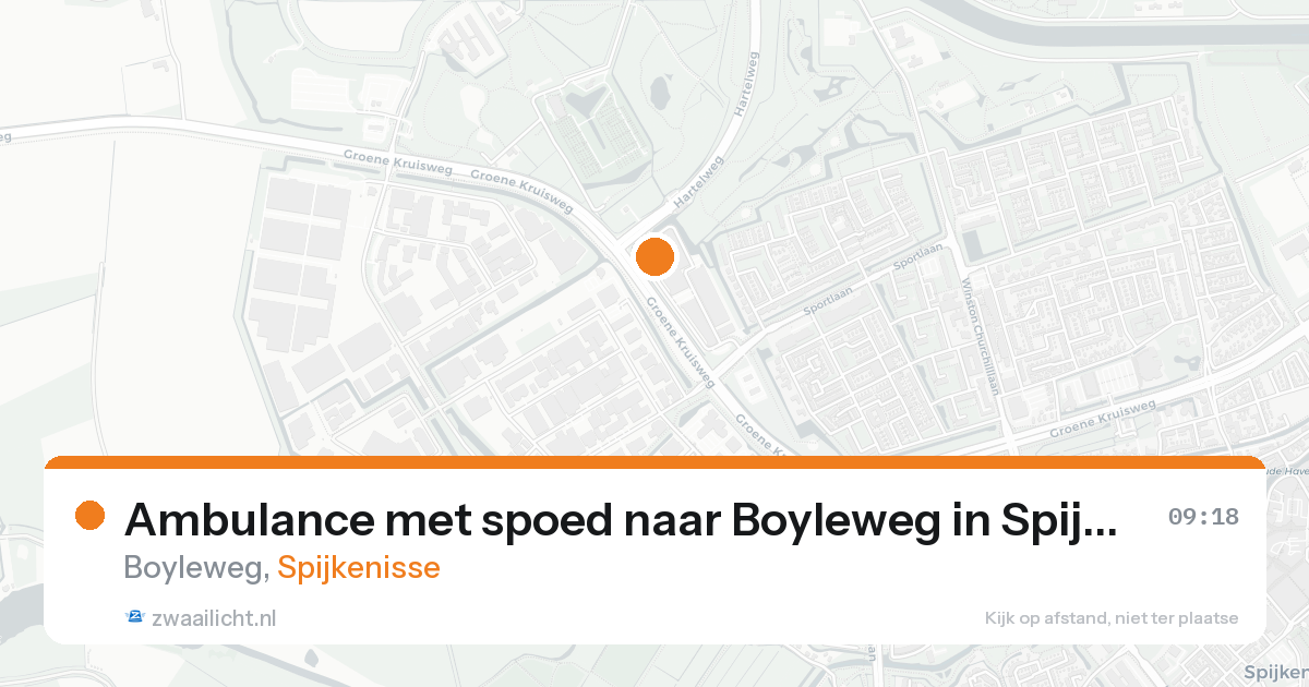 Ambulance met spoed naar Boyleweg in Spijkenisse — 31 jan 2026