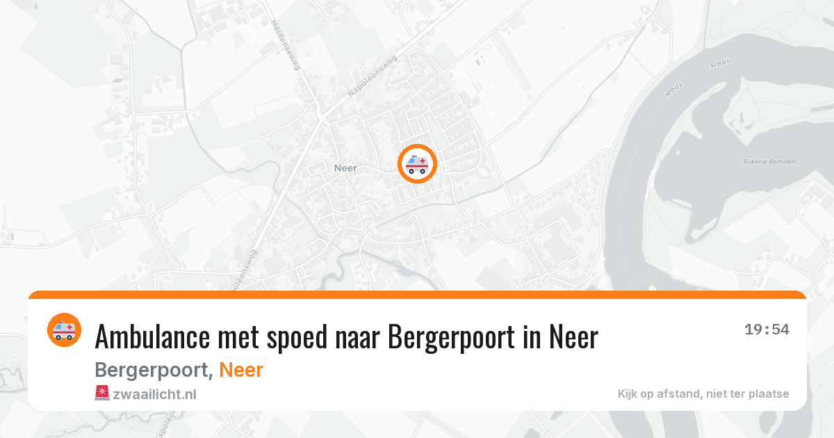 Ambulance met spoed naar Bergerpoort in Neer — 18 jul 2026