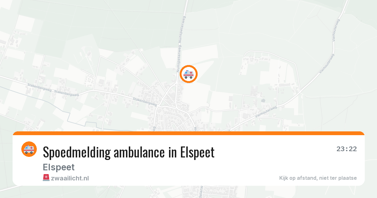 Spoedmelding ambulance in Elspeet — 11 aug 2026