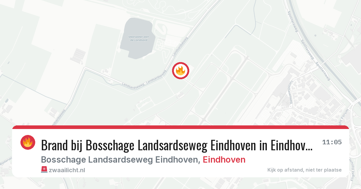 Brand bij Bosschage Landsardseweg Eindhoven in Eindhoven — 30 jul 2026