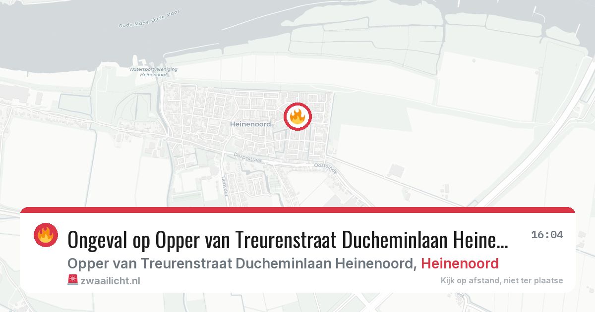 Ongeval op Opper van Treurenstraat Ducheminlaan Heinenoord in Heinenoord — 8 jun 2026