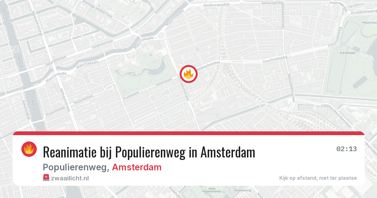 Reanimatie bij Populierenweg in Amsterdam — 10 mrt 2026