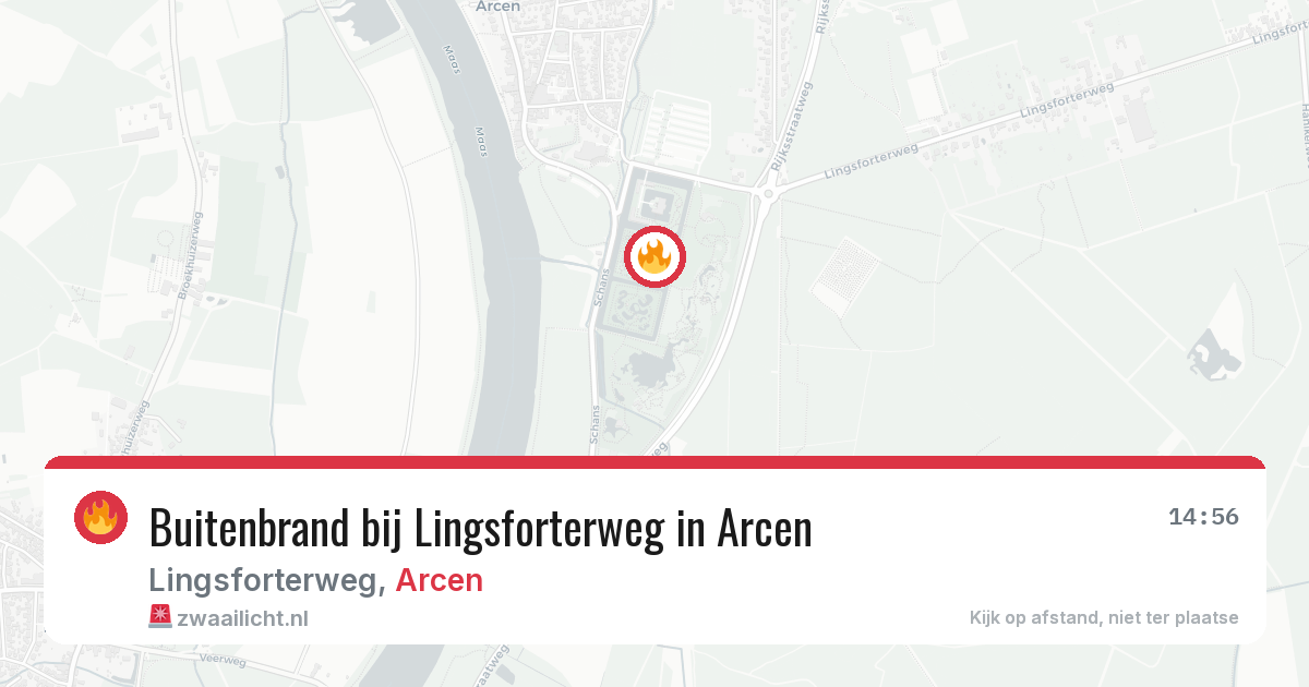 Buitenbrand bij Lingsforterweg in Arcen — 1 mei 2026