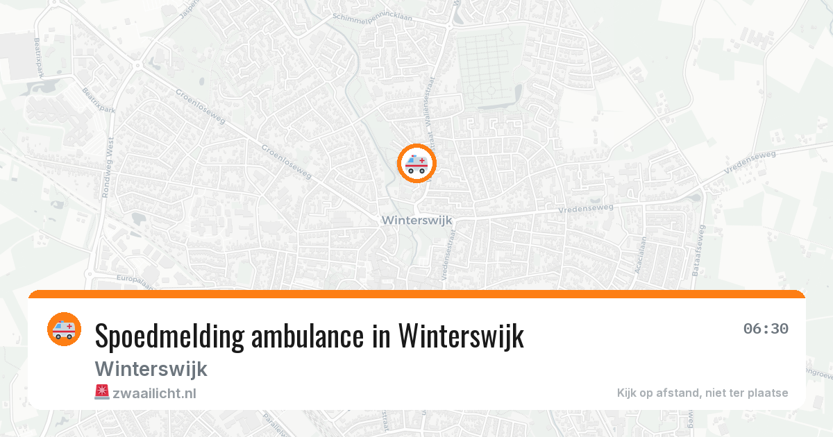 Spoedmelding ambulance in Winterswijk — 29 jan 2026