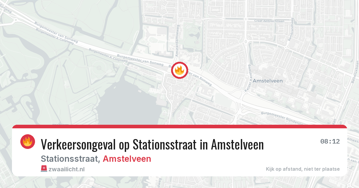 Verkeersongeval op Stationsstraat in Amstelveen — 21 mei 2026