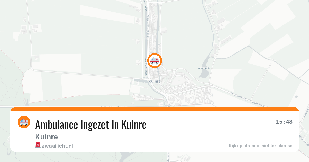 Ambulance ingezet in Kuinre — 21 jun 2026