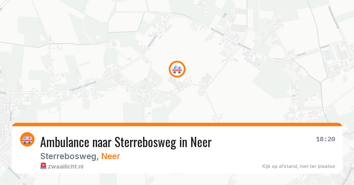 Ambulance naar Sterrebosweg in Neer — 8 jun 2026