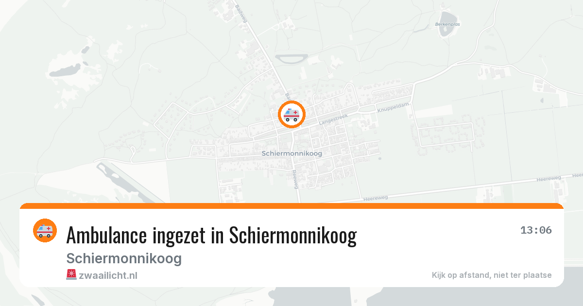 Ambulance ingezet in Schiermonnikoog — 29 apr 2026