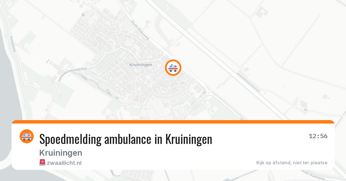 Spoedmelding ambulance in Kruiningen — 11 aug 2026