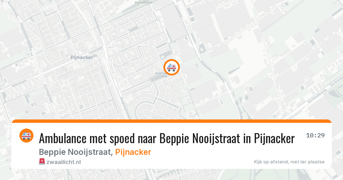 Ambulance met spoed naar Beppie Nooijstraat in Pijnacker — 9 jul 2026