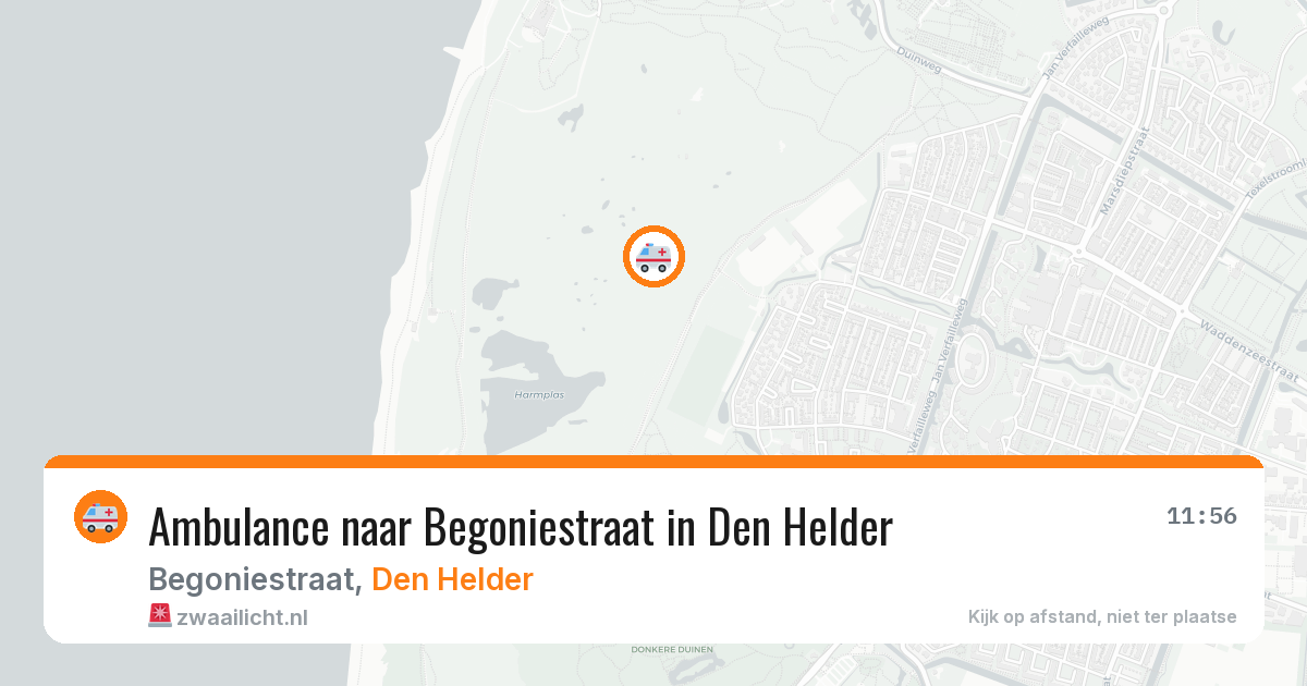 Ambulance naar Begoniestraat in Den Helder — 4 apr 2026