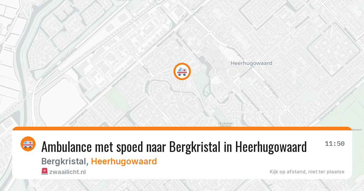 Ambulance met spoed naar Bergkristal in Heerhugowaard — 11 apr 2026