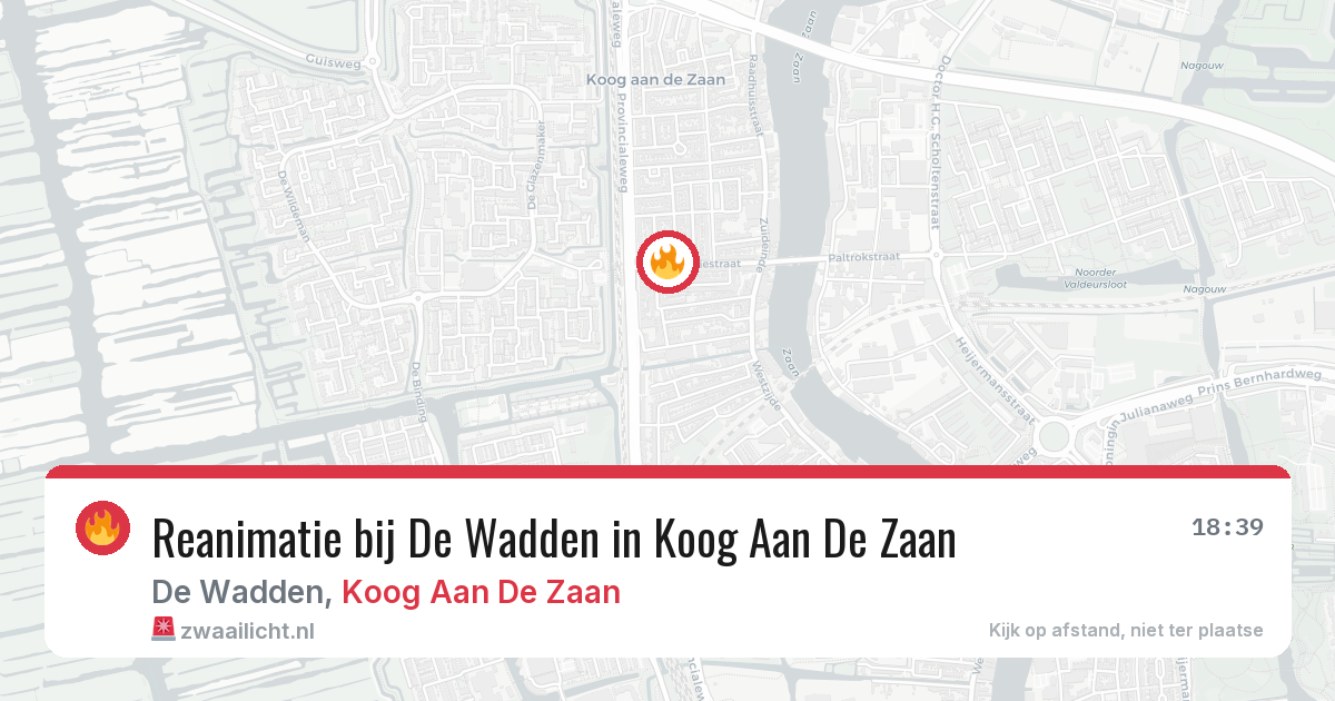 Reanimatie bij De Wadden in Koog Aan De Zaan — 8 jul 2026