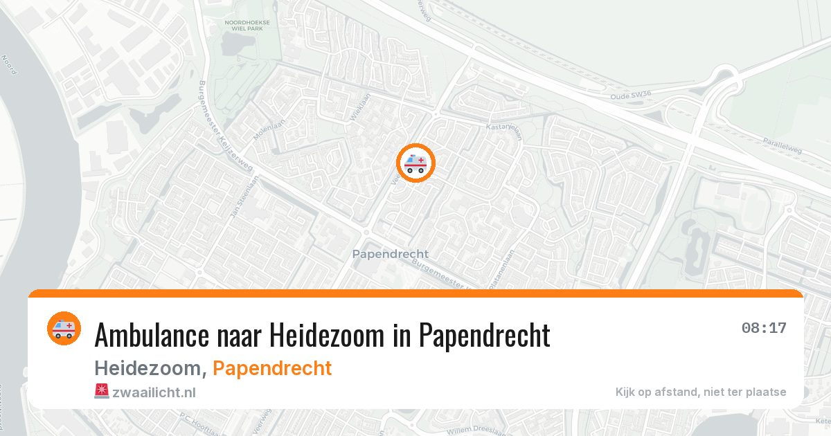 Ambulance naar Heidezoom in Papendrecht — 8 apr 2026