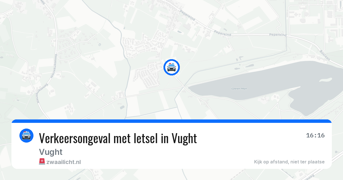 Verkeersongeval met letsel in Vught — 12 feb 2026
